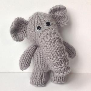 Bobby The Elephant Toy Knitting Pattern