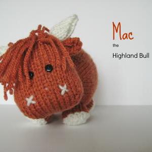 Mac The Highland Bull Toy Knitting Patterns