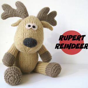 Rupert Reindeer Toy Knitting Pattern