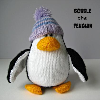 Bobble And Bubble Penguins Toy Knitting Patterns