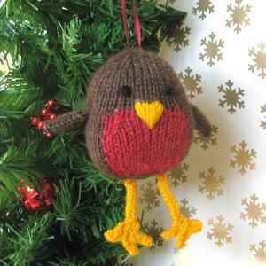 Jolly Robin Toy Knitting Pattern