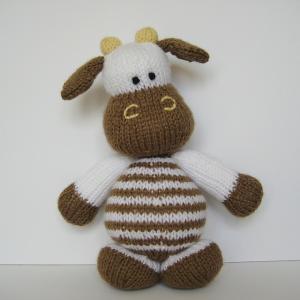 Milkshake The Cow Toy Knitting Pattern