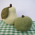 Apple & Pear Toy Knitting Patterns