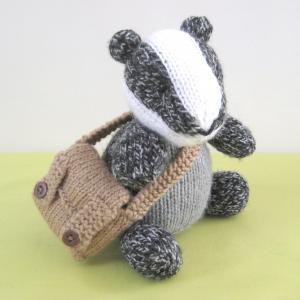 Brompton Badger Toy Knitting Pattern