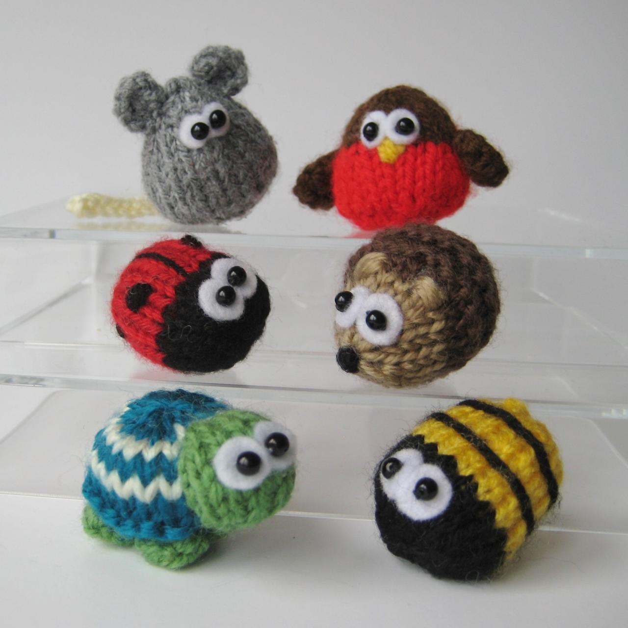 Teeny Toy Animal Knitting Patterns