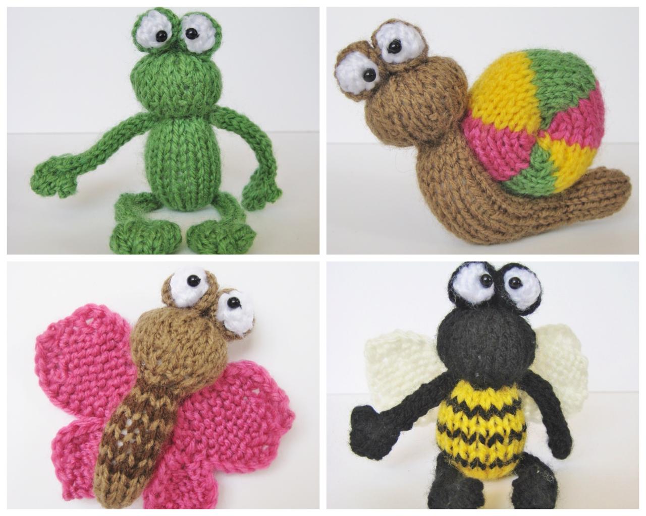Frog And Bugs Toy Knitting Patterns