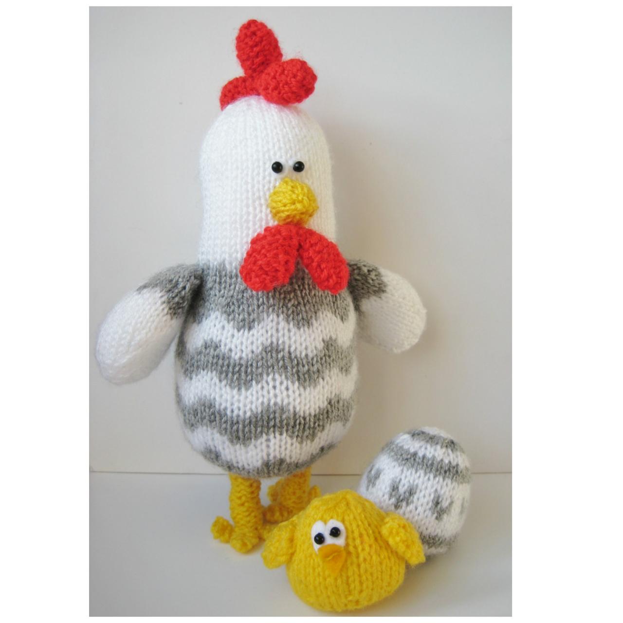 Bertie Rooster Toy Knitting Patterns