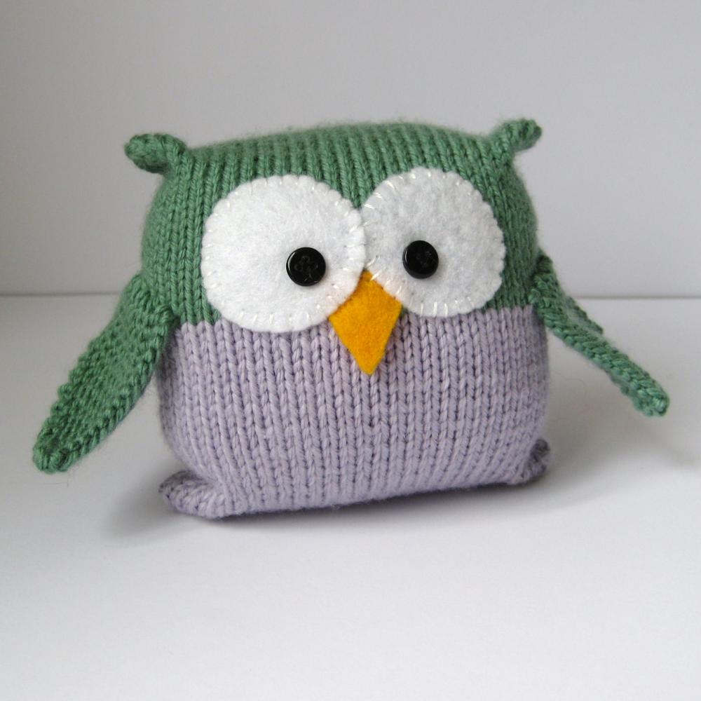 Tooley Owl Toy Knitting Pattern