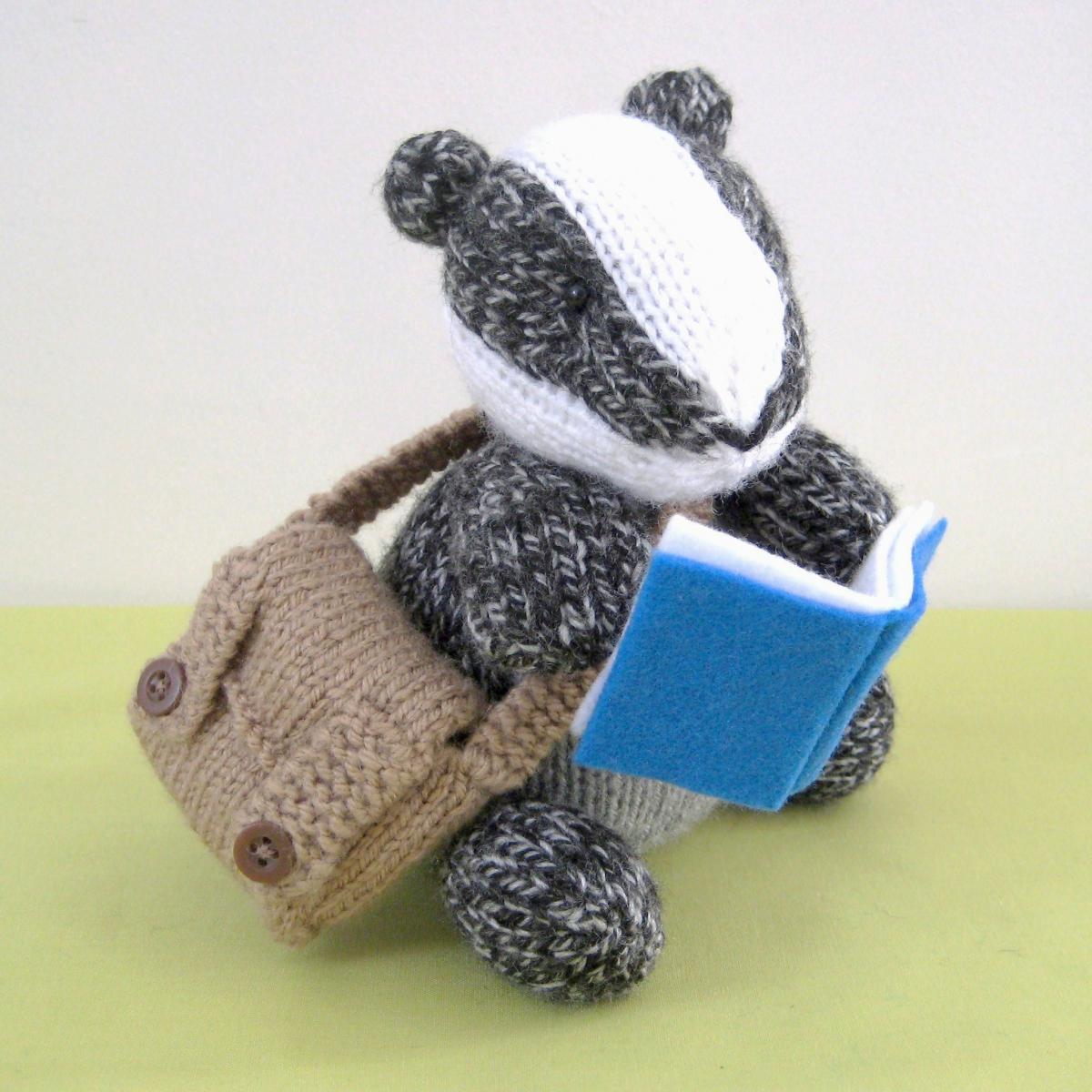 Brompton Badger Toy Knitting Pattern