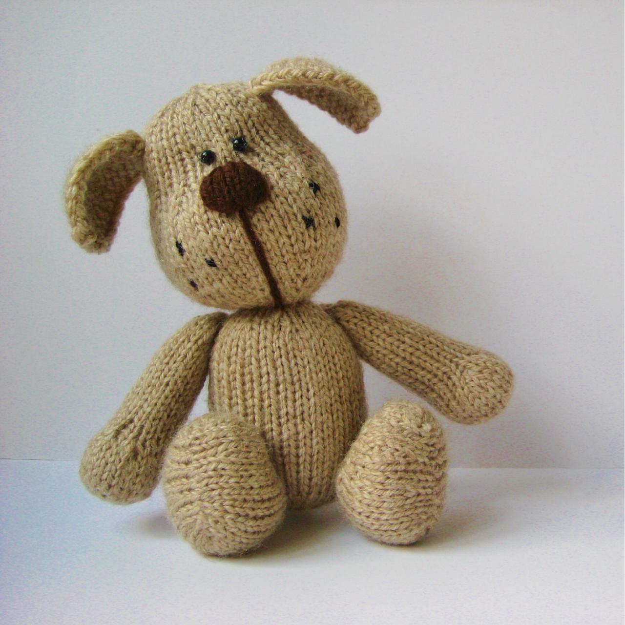 Bernie The Dog Toy Knitting Pattern on Luulla