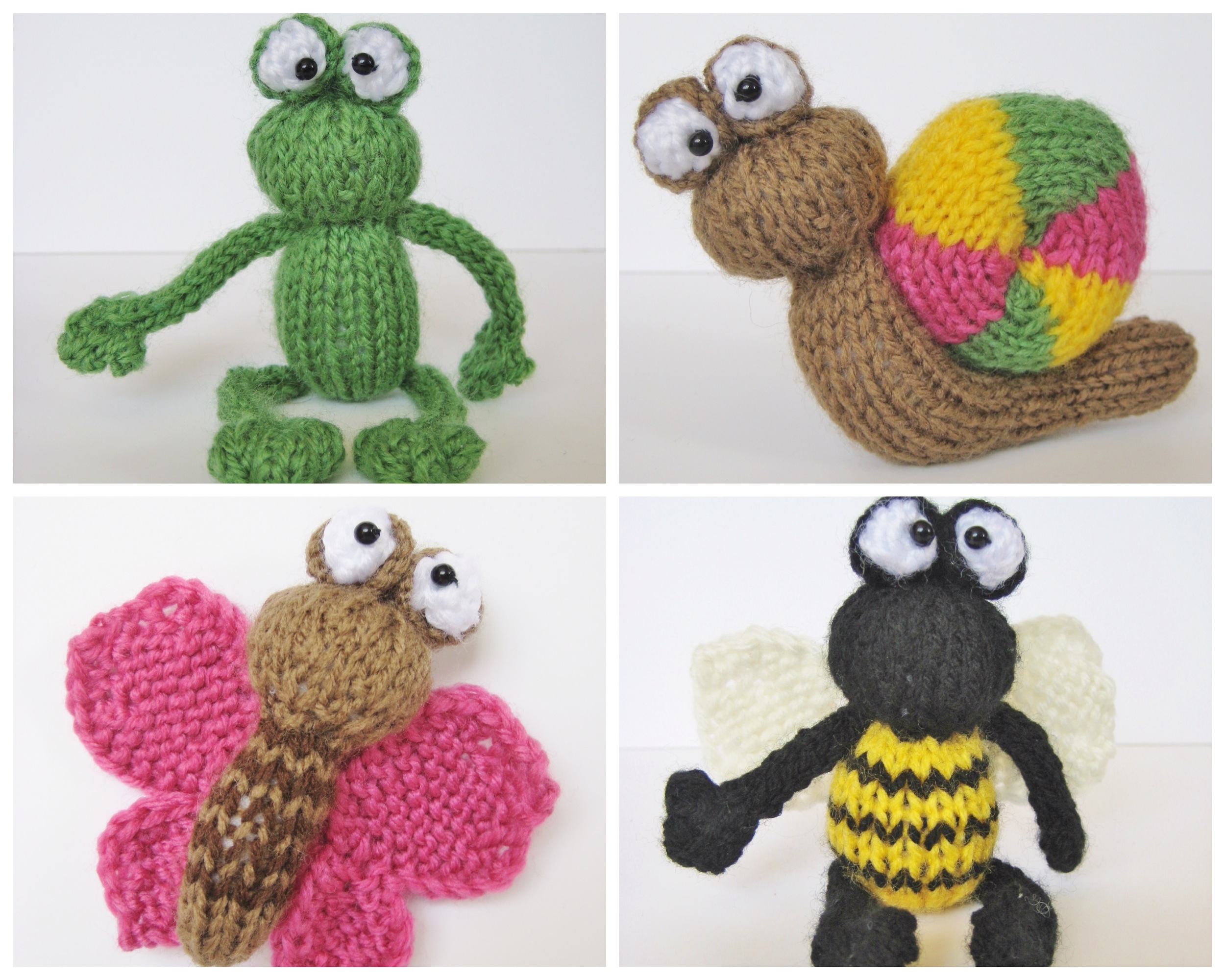 Frog And Bugs Toy Knitting Patterns on Luulla